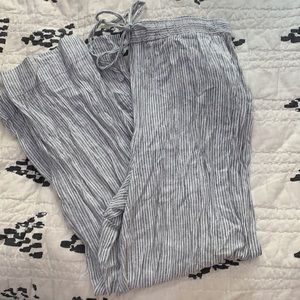 Marine Layer cropped linen pants, small